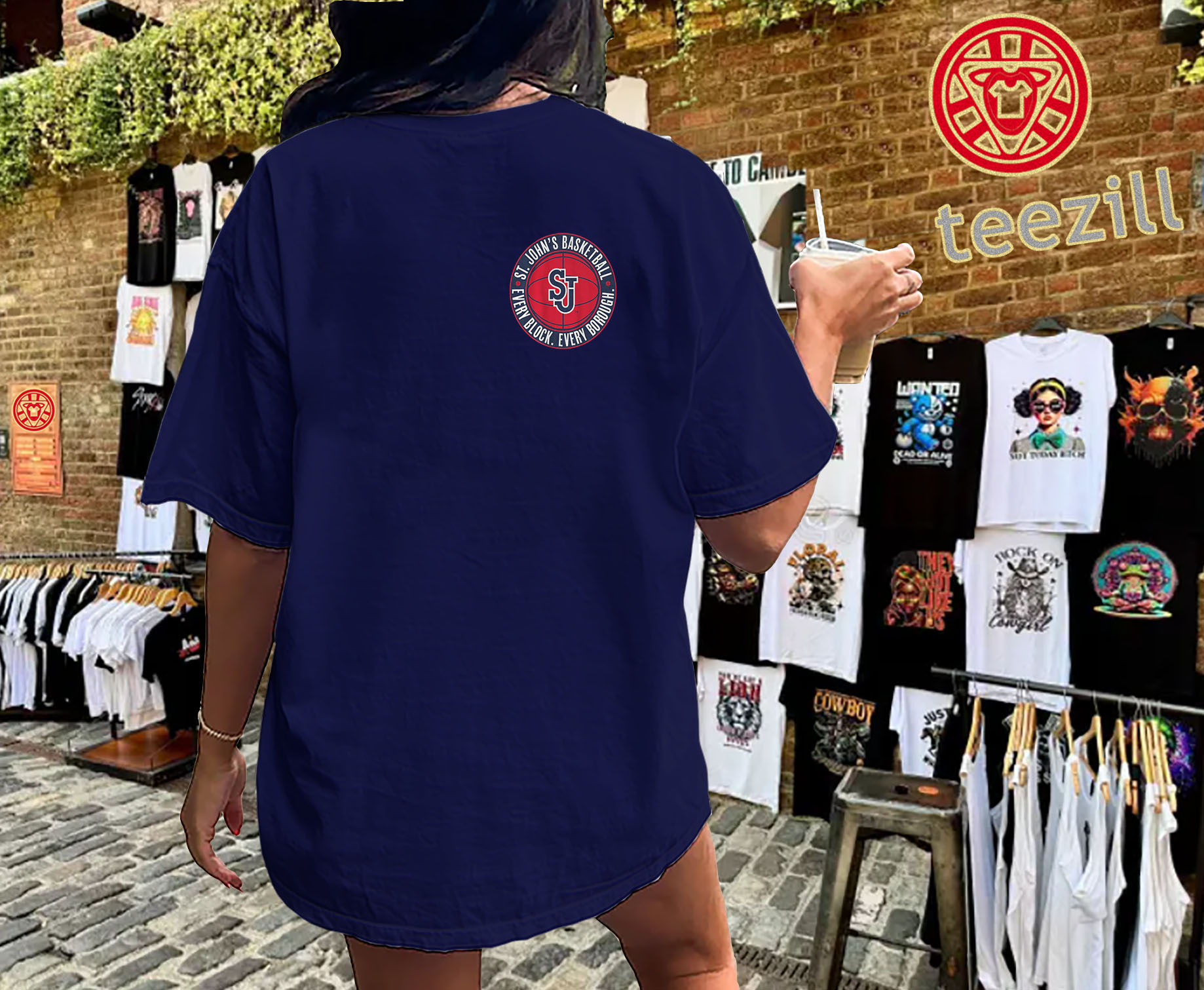 St. John’s Basketball Every Block Every Borough Shirt – New York Team Unisex