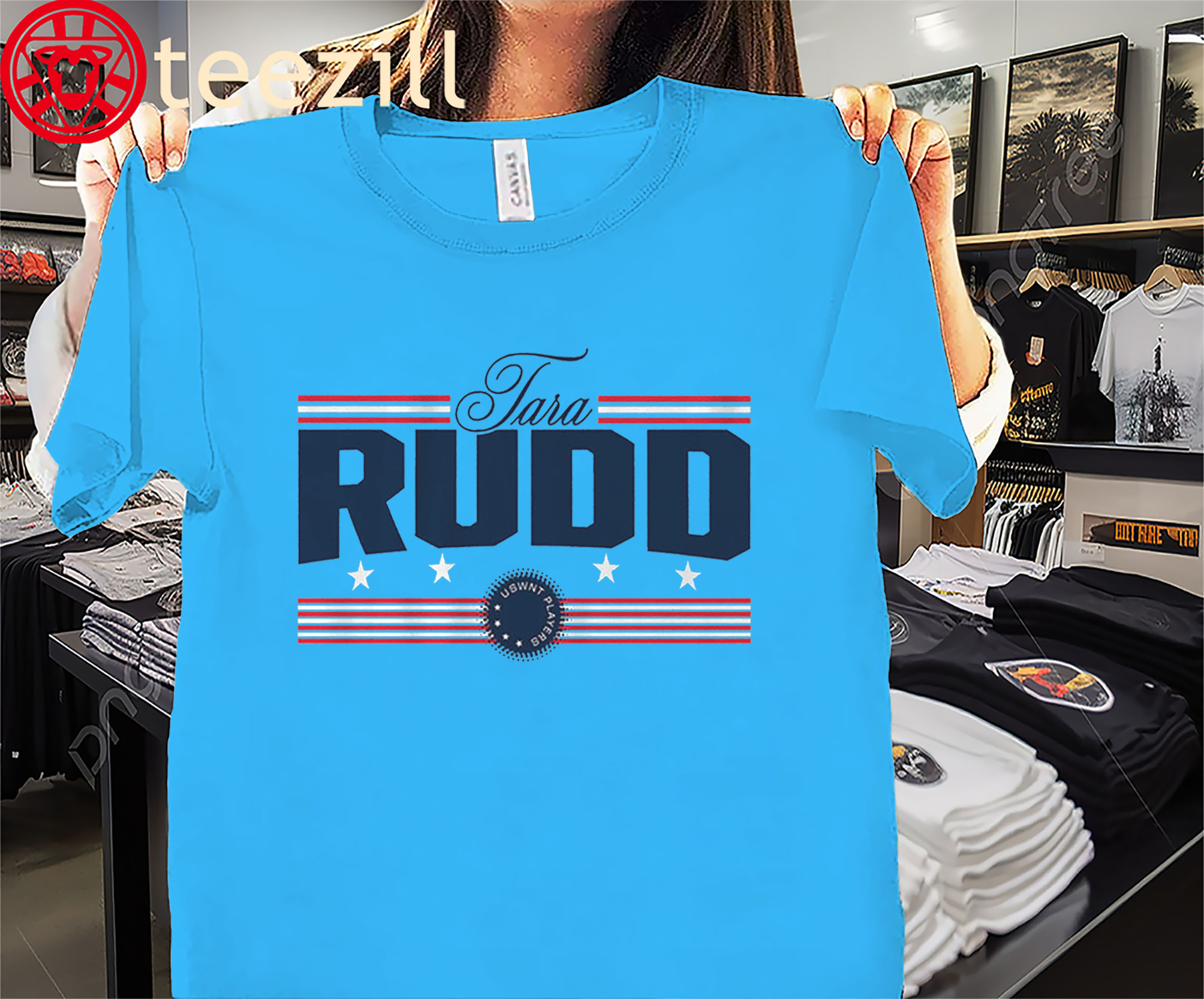 Tara Rudd Stars & Stripes Shirt - USWNTPA Women's Soccer Tees