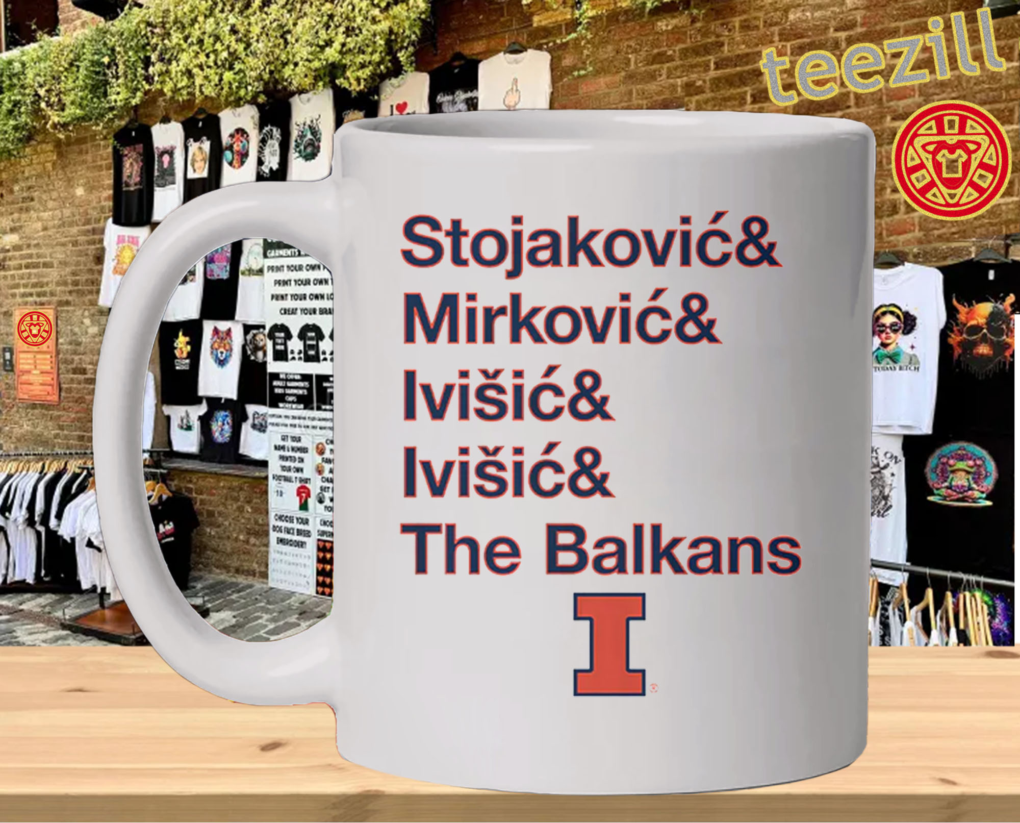 The Balkan Bloc to Champaign mug-design