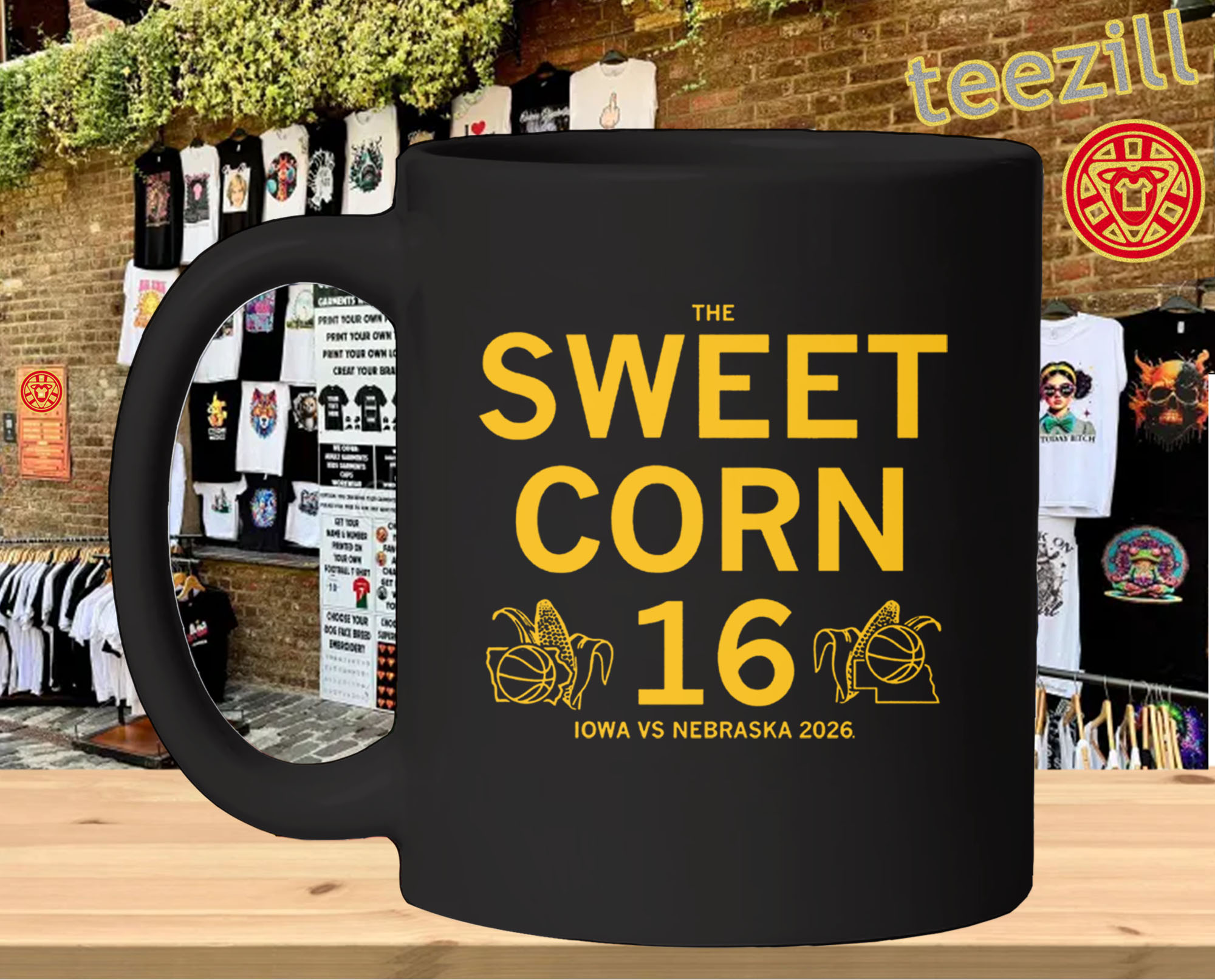 The Sweet Corn 16 Shirt – Iowa vs Nebraska 2026 Sweet 16 Mug