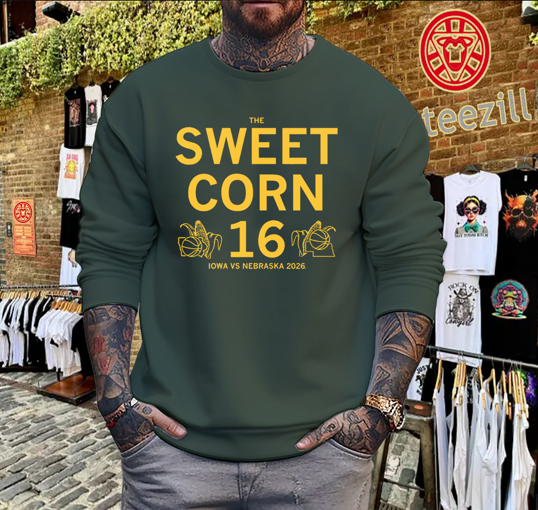 The Sweet Corn 16 Shirt – Iowa vs Nebraska 2026 Sweet 16 Sweater