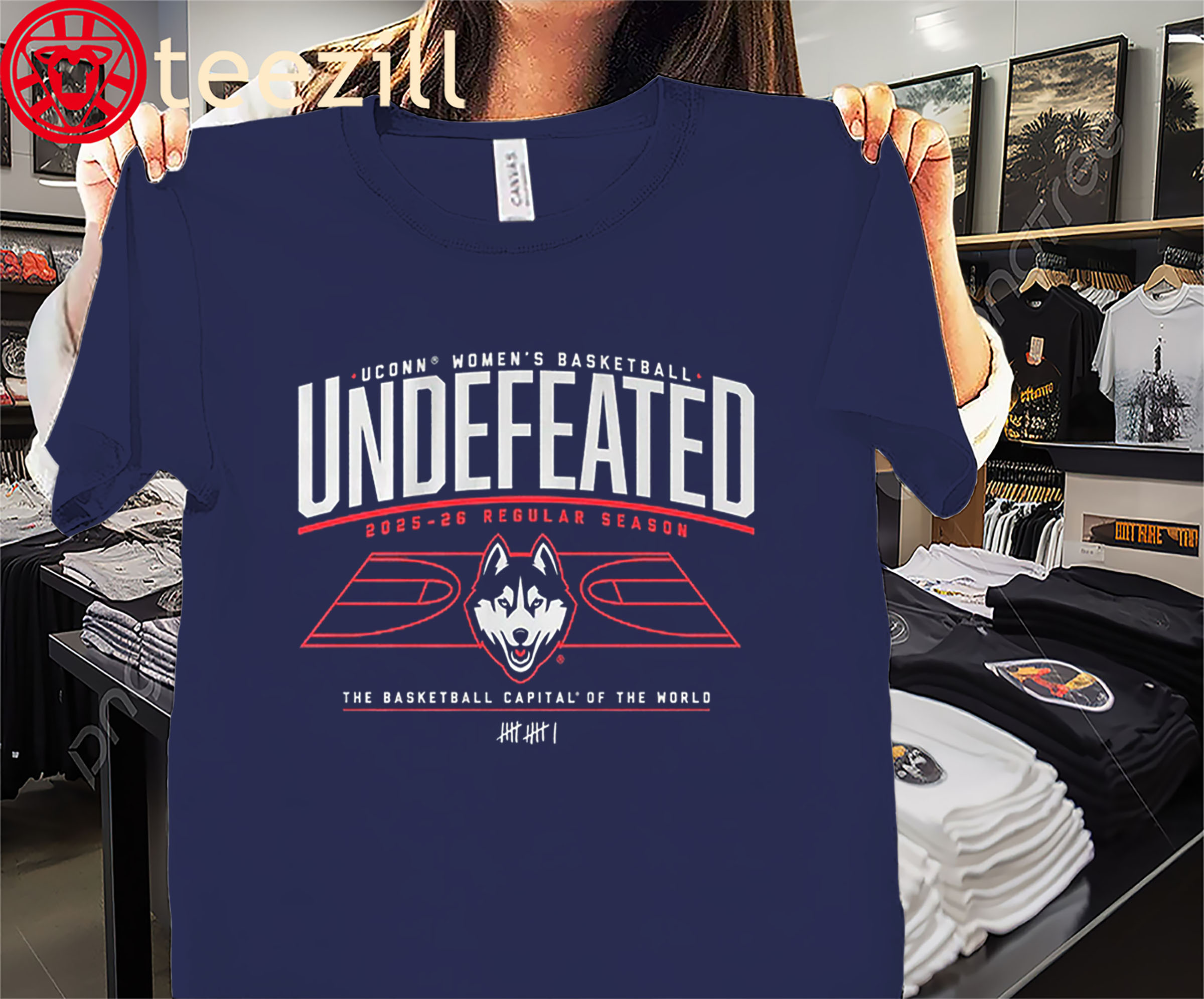 UConn Huskies WBB Undefeated Shirt – Women’s Basketball Perfect Seasons
