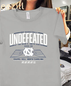 Undefeated at the Dean E. Smith Center Shirt - Tar Heels Fan Apparels