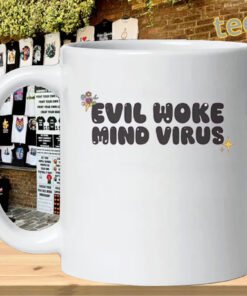 Vivian Wilson Evil Woke Mind Virus Shirt – Bold Statement Tee-mug-design