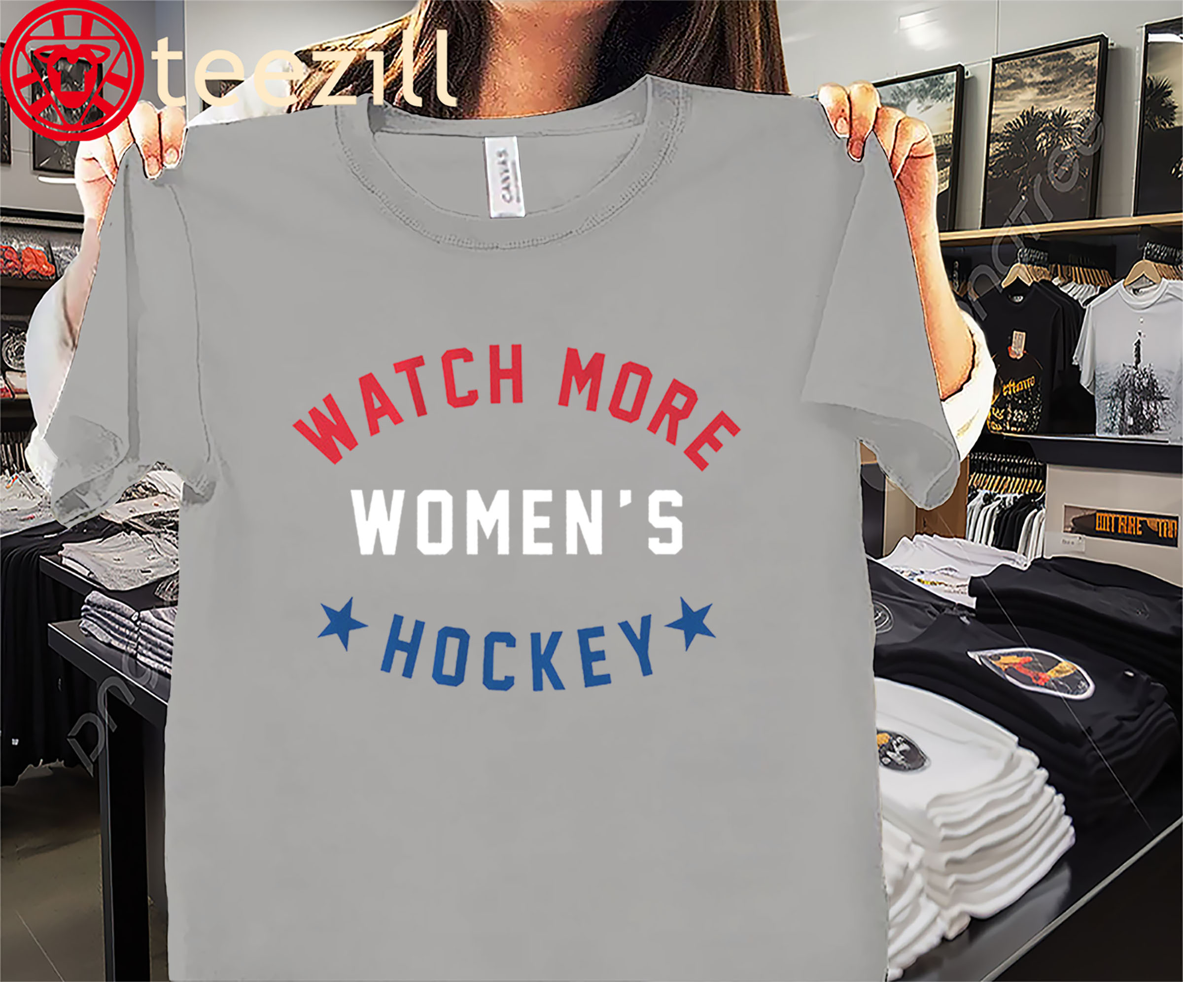 Watch More Women’s Hockey Shirt – American Women’s Hockey Tee