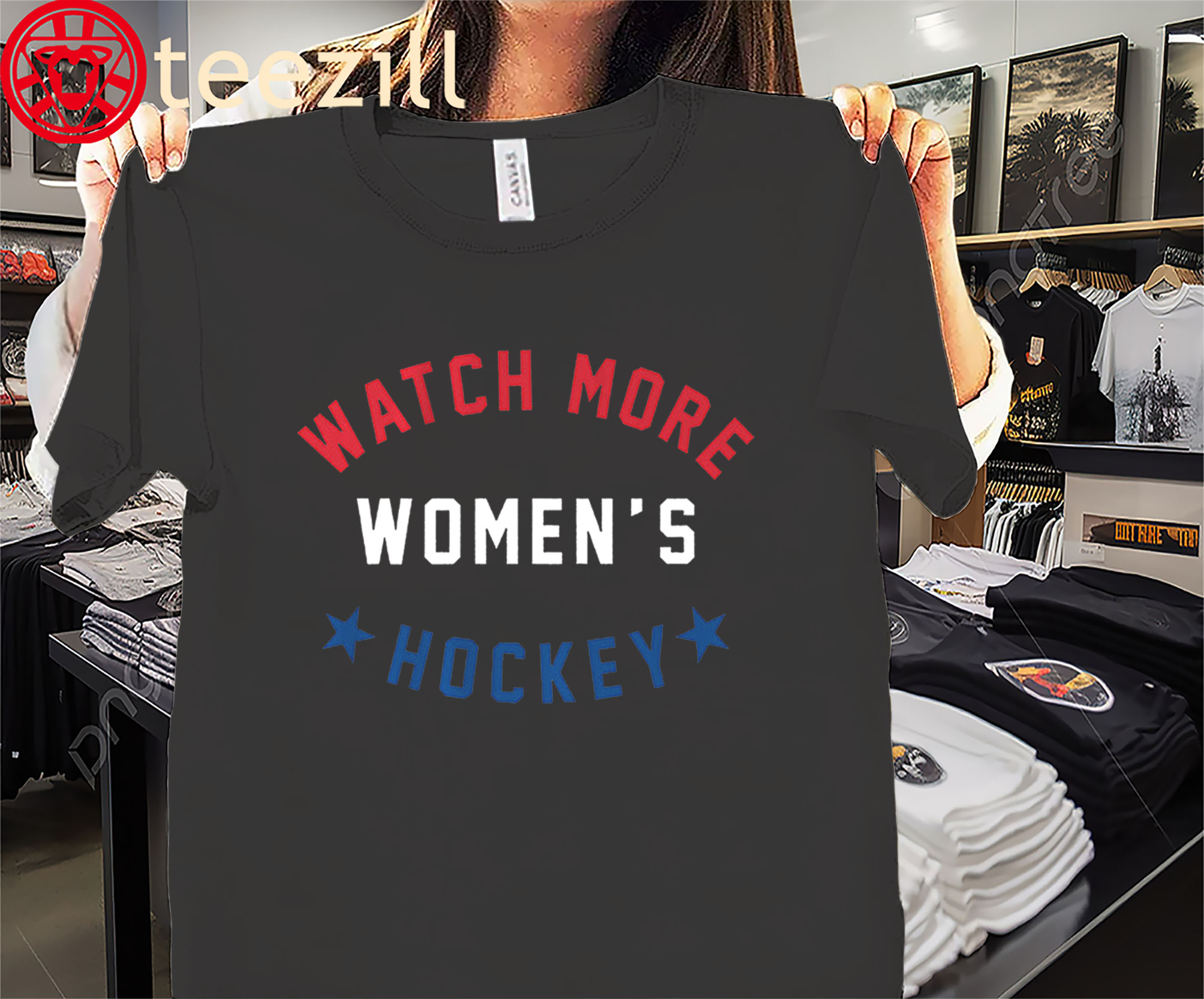Watch More Women’s Hockey Shirt – American Women’s Hockey Tees