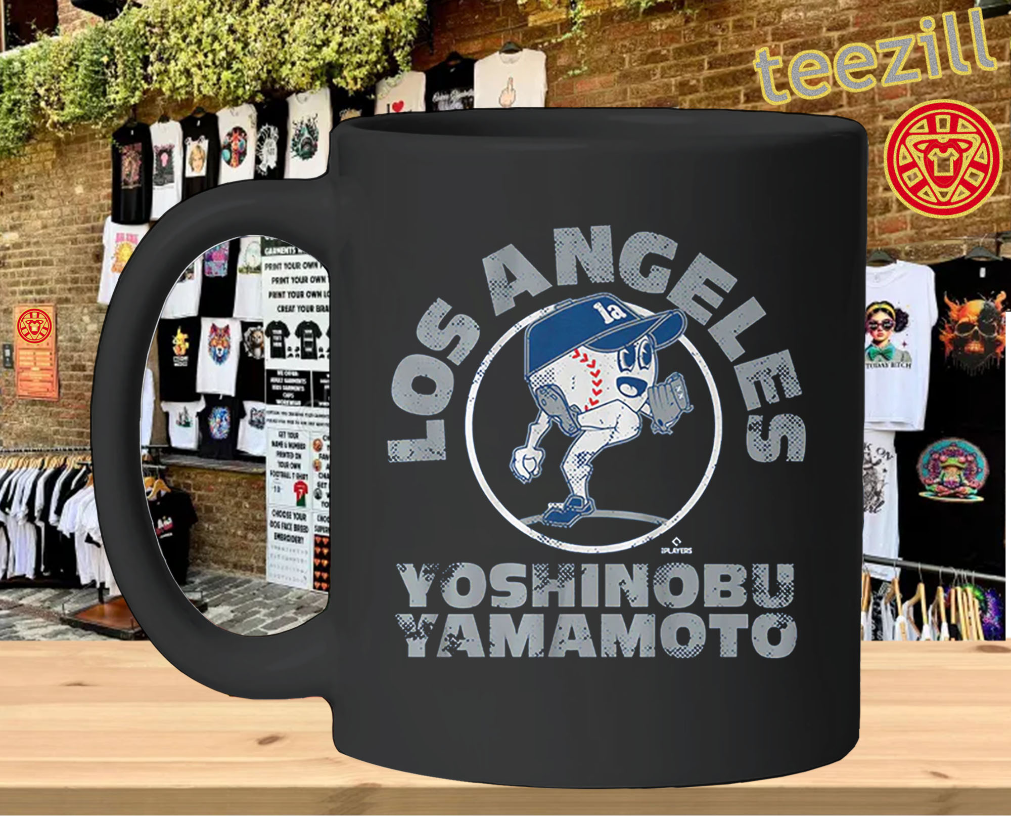 Yoshinobu Yamamoto Baseball Buddies Shirt – LA Baseball Fan Game Day Tee Mug Design