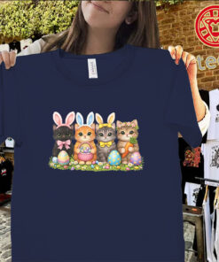 Cute Easter bunny with carrot rabbit shirt for kids and adults