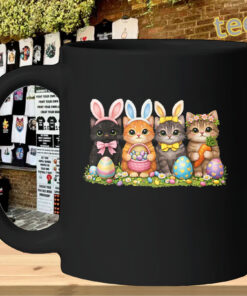 Cute Easter bunny with carrot rabbit shirt for kids and adults mug