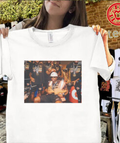 New York Knicks locker room celebration shirt NBA fan tee playoff moment