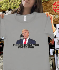 This Is What You Voted For anti Trump shirt political humor tee for satire and protest styles