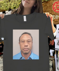 Tiger mugshot parody shirt