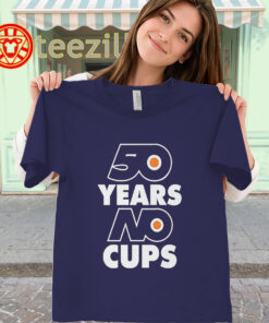 50 Years No Cups Shirt – Erik Karlsson Flyers Hockey classic