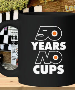 50 Years No Cups mug-design