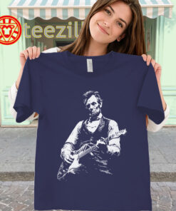Abraham Lincoln Playing Guitar Shirt women-classic