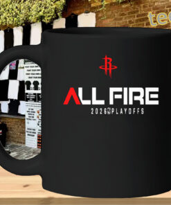 All Fire Houston Rockets Playoff Hype Tee-mug-design