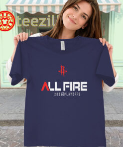 All Fire Houston Rockets Playoff Hype Teewomen-classic