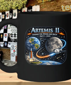 Artemis 2 Journey Around the Moon and Back 2026 mug-design