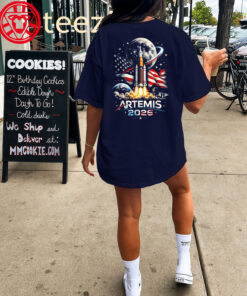 Artemis 2 Rocket Launch Space Shirt classic