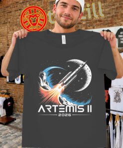 Artemis II 2026 Moon Launch Tee - NASA Mission Countdown Shirt