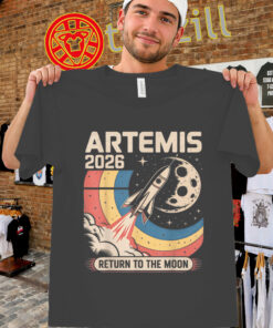 Back to Moon Artemis II 2026 Shirt - NASA Launch Moment Tee