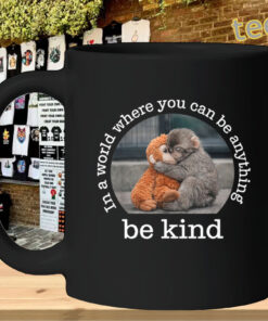 Be Kind Monkey Funny Positive Quote Tee mug-design