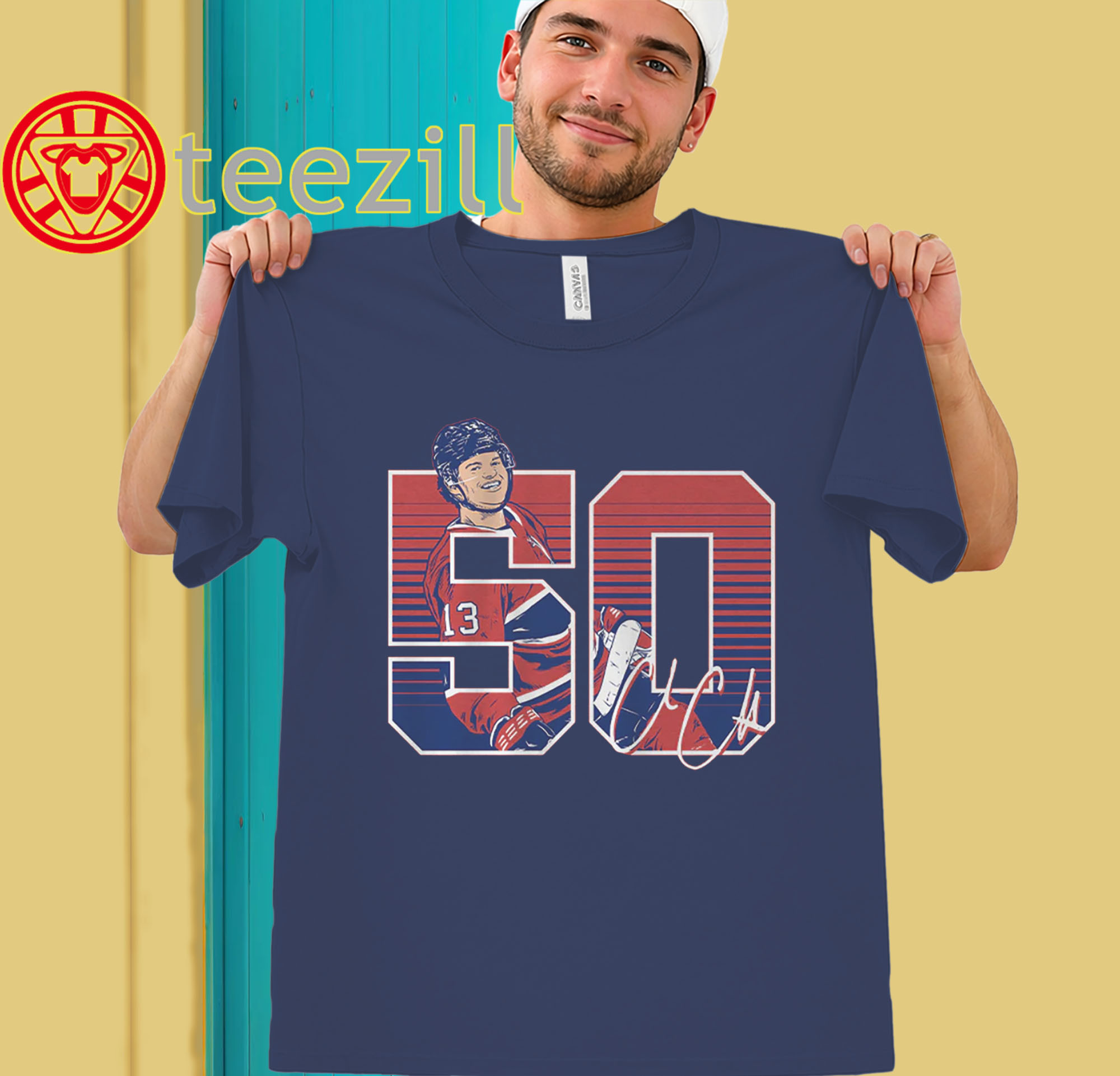 Cole Caufield 50 Goal men-unisex