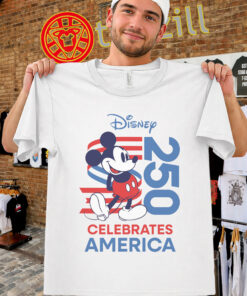 Disney 250 Mickey Mouse Patriotic Shirt - USA Birthday Celebration Vibe