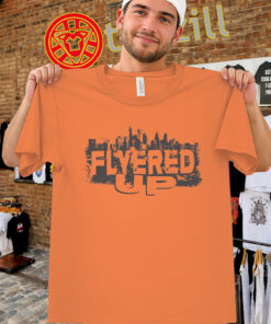 Flyers Up Shirt - Philly Skyline Orange Black Fan Vibe Tee