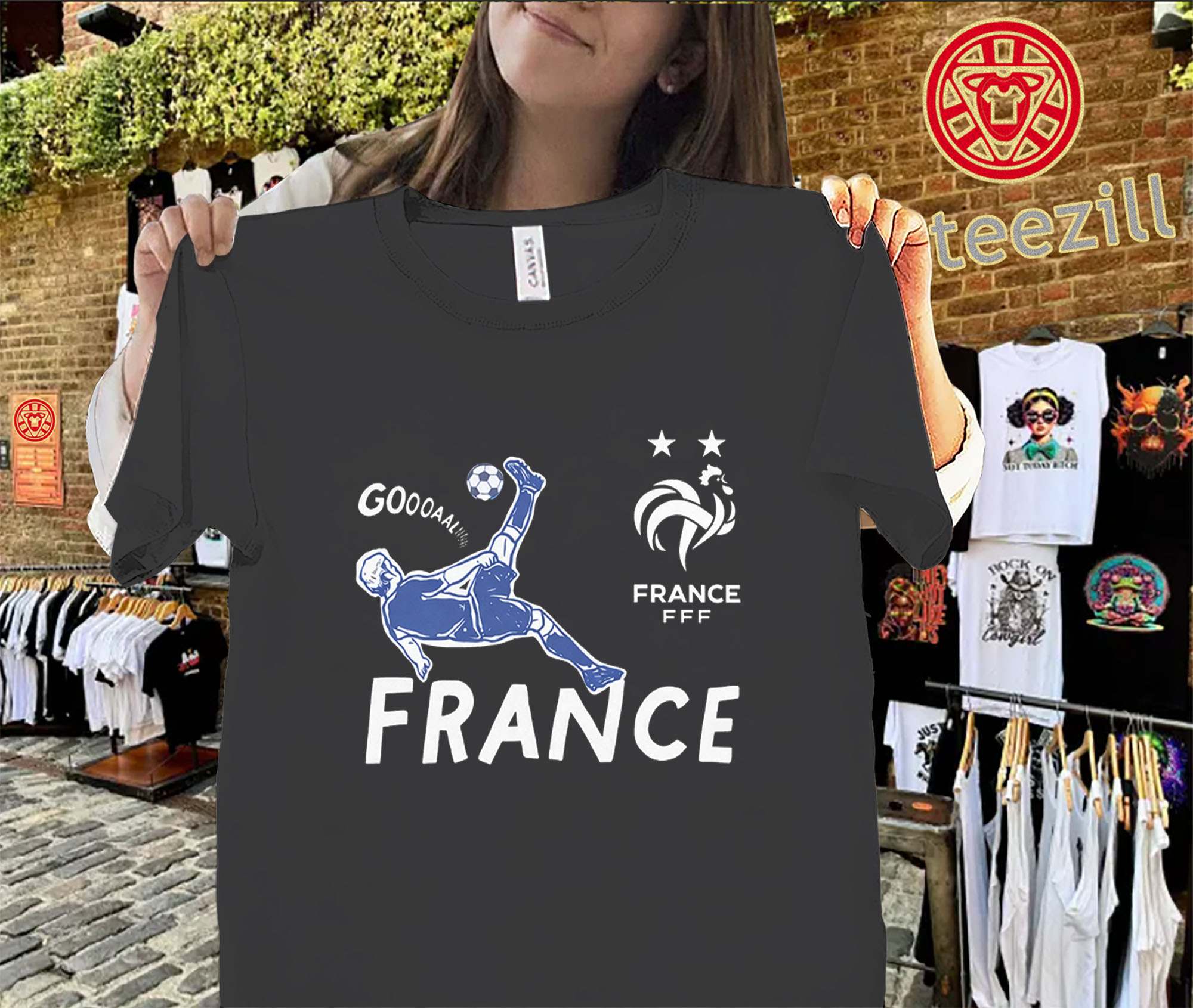 France National Team Impression Artwork Shirt-classic