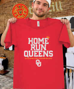 Home Run Queens T-Shirt - Oklahoma Sooners College Softball