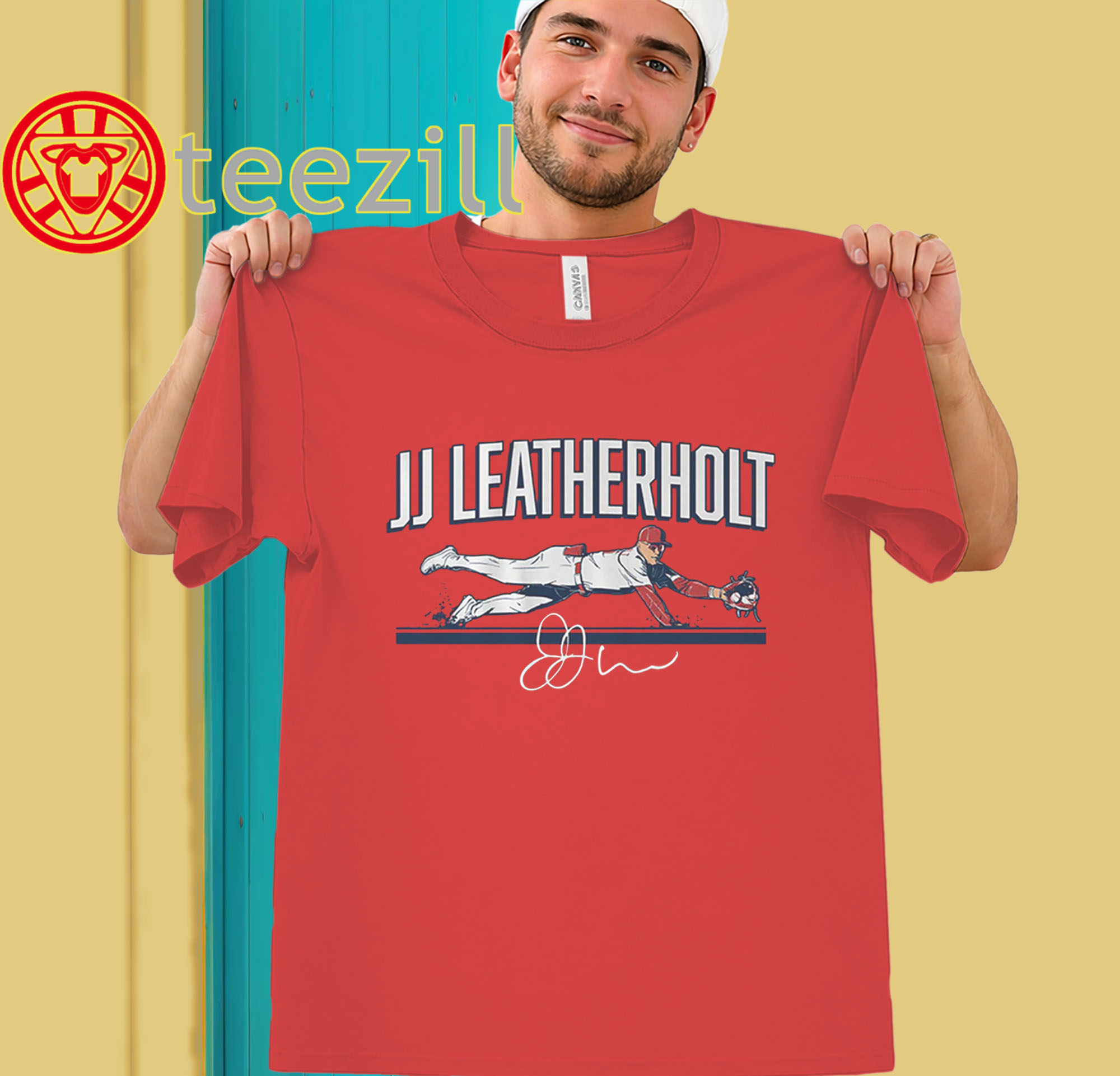 JJ Wetherholt Leather Shirt - St Louis Baseball Fan Tee