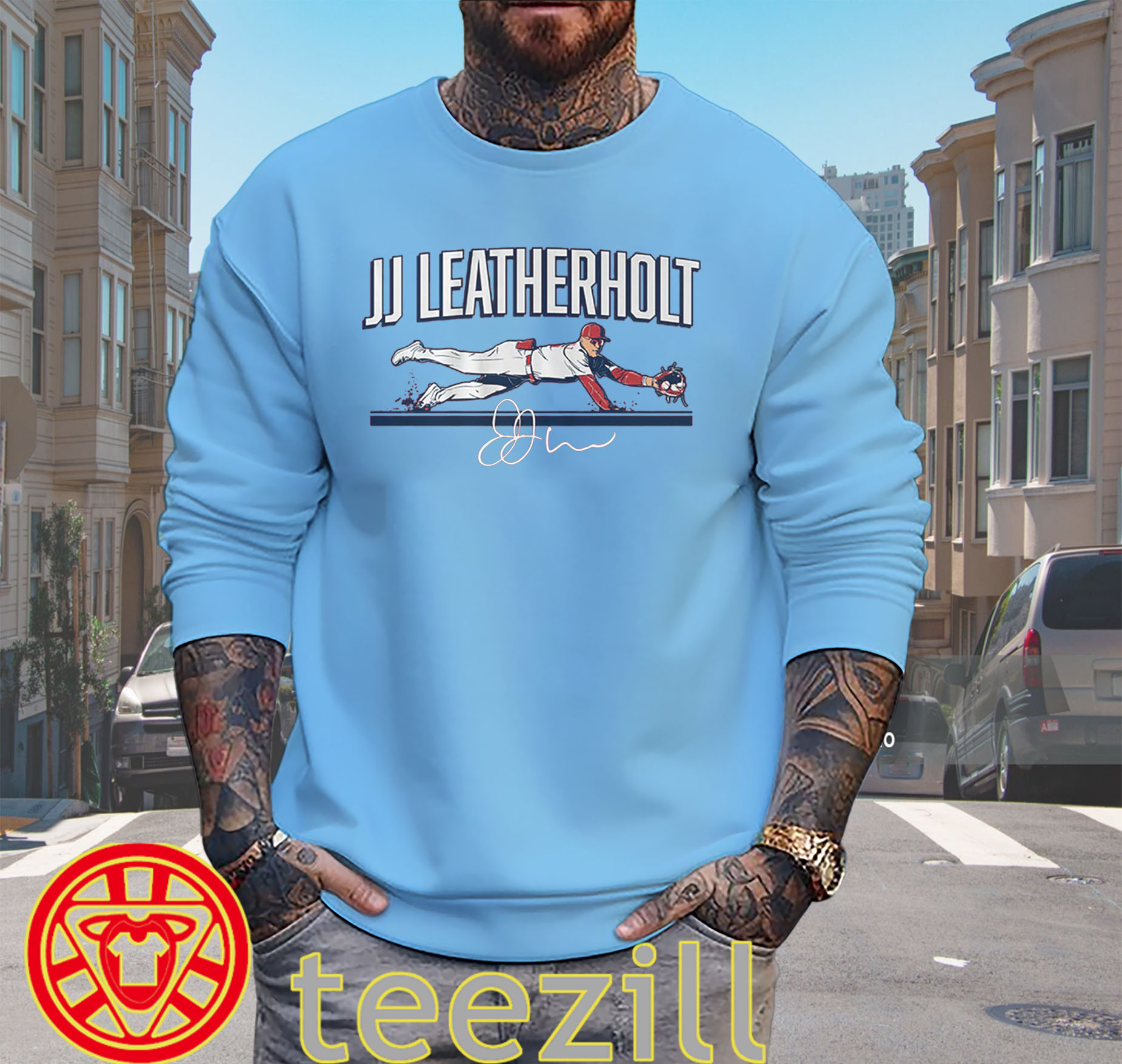 JJ Wetherholt Leather Shirt St Louis Fan Tee