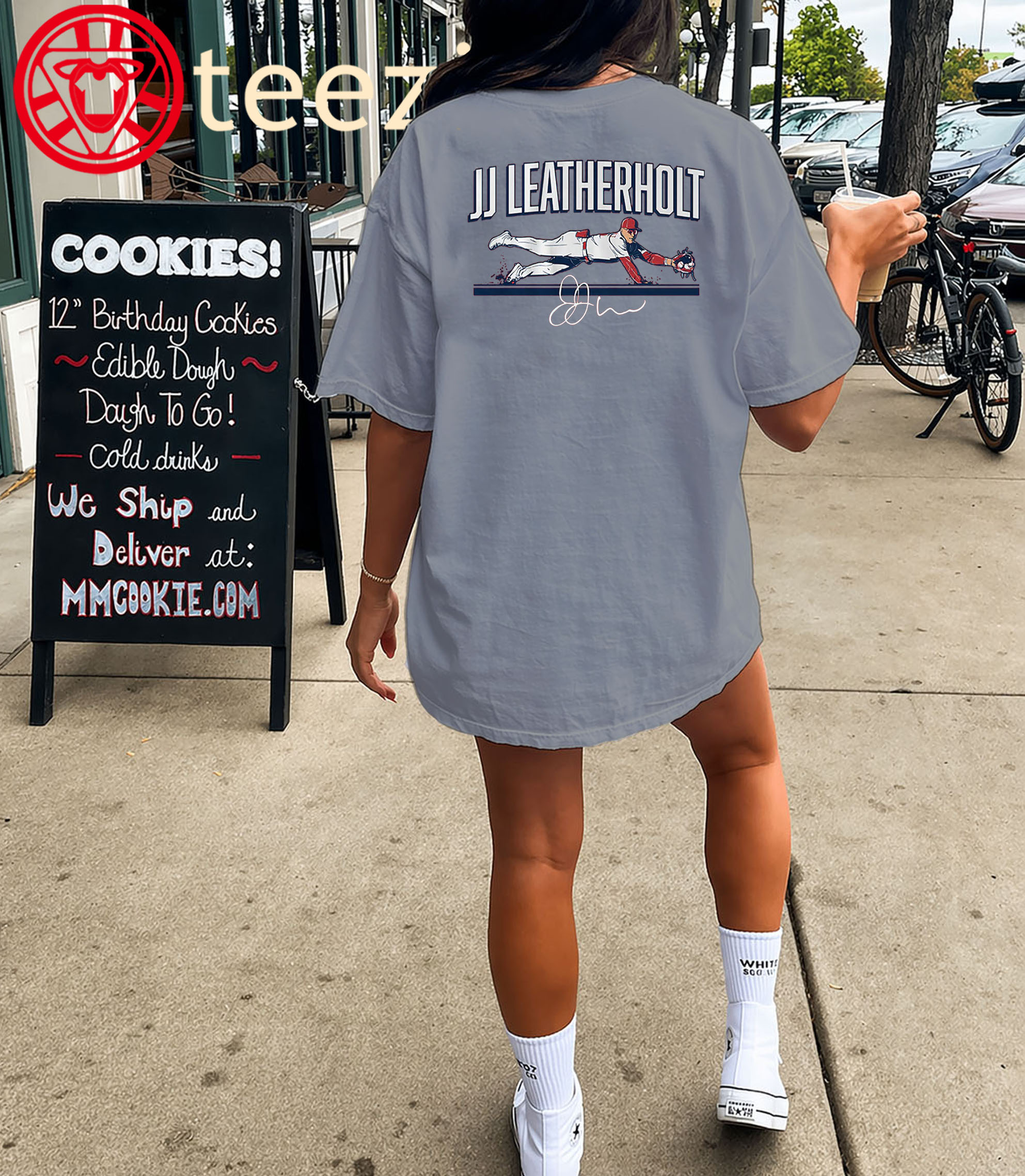 JJ Wetherholt Leather St Louis Baseball Fan Tee classic