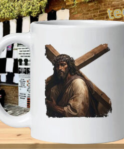 Jesus Skate Culture Parody Graphic Tee-mug-design