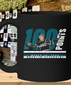 Macklin Celebrini 100 Points mug-design