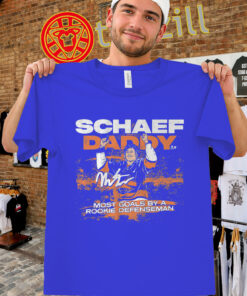 Matthew Schaefer Daddy Rookie Defenseman Goal Record Shirt - Long Island Hockey