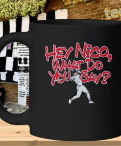 Nico Hoerner Shirt – Hey Nico What Do You Say mug-design