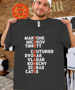 Philadelphia Flyers orange names acrostic Broad Street hockey fan shirt