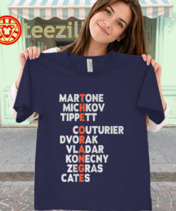 Philadelphia Flyers orange names acrostic Broad Street hockey fan shirt women-classic