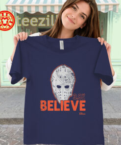 Playoff Believe Mask Hockey women-classic