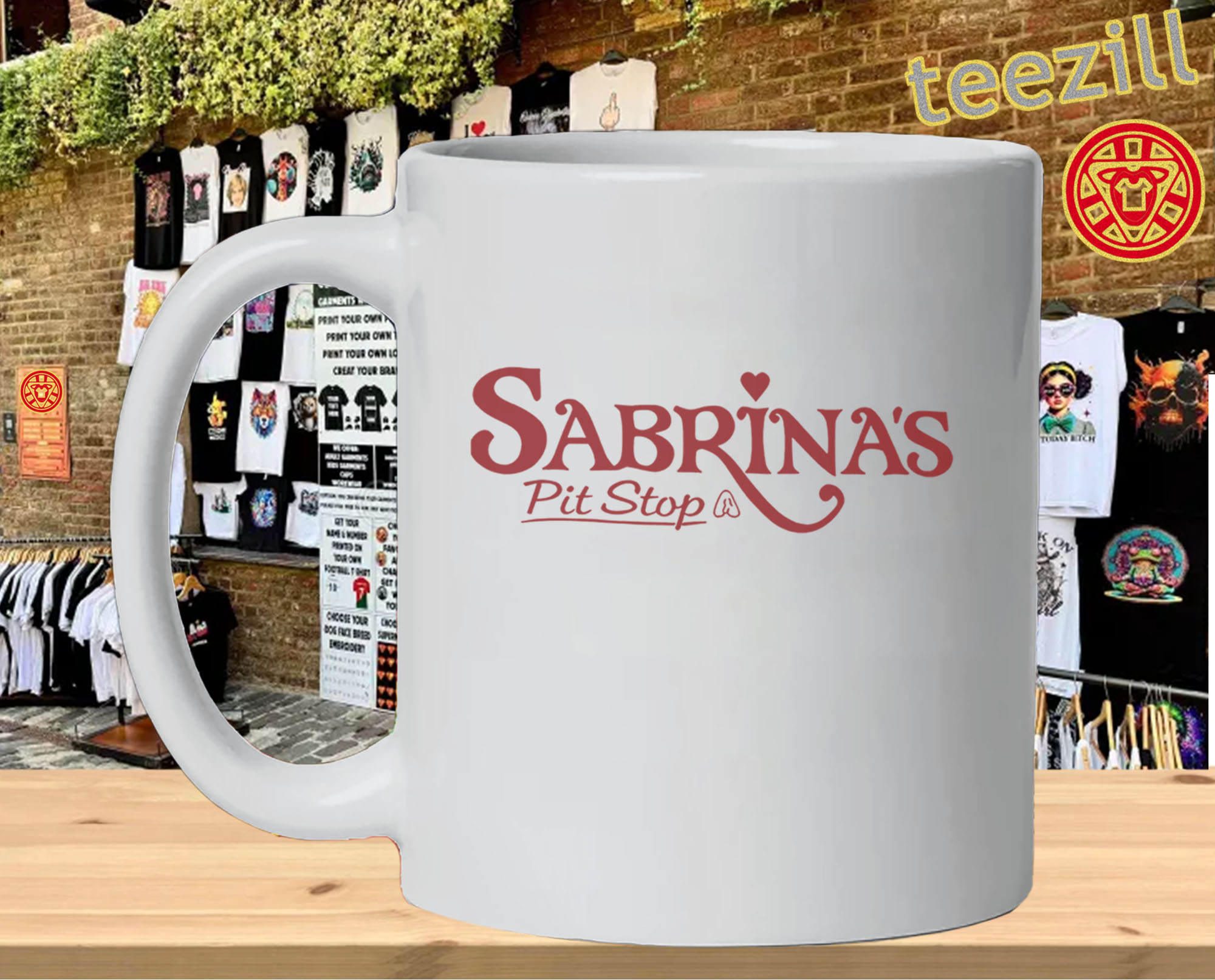 Pop Up Fan Tee mug-design