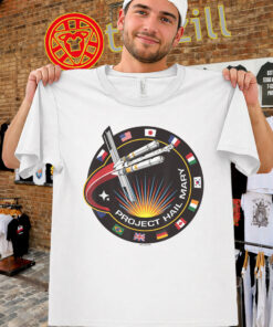 Project Hail Mary Mission Badge Shirt - Spaceship Poster Tee