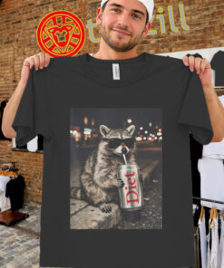 Alternative view of Raccoons Diet Soda Funny Meme Shirt – Gen Z Dank Raccoon Tee