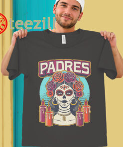 San Diego Padres La Catrina Shirt - Día De Los Muertos Fan Tee