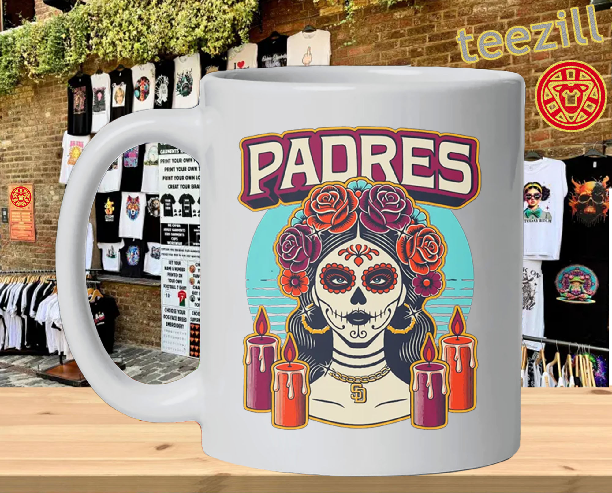 San Diego Padres La Catrina mug-design