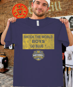 Shock the World Again Michigan Wolverines Shirt - 2026 Champs Tee