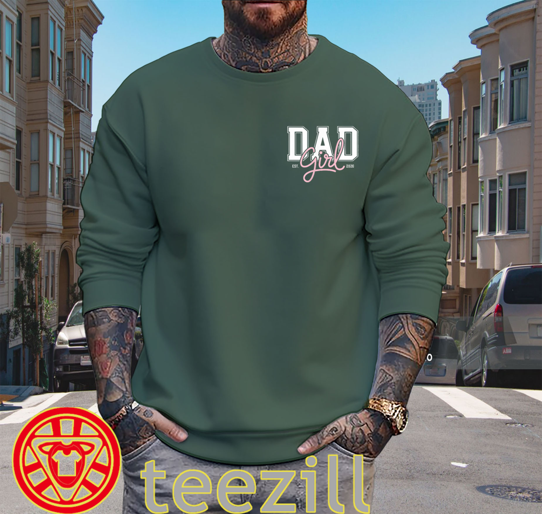 Soon To Be Daddy Baby Girl New Dad Tee-swaeters