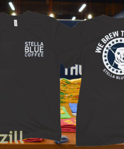 Stella Blue Coffee Rescue Shirt - We Brew To Rescue 2026 Vibe