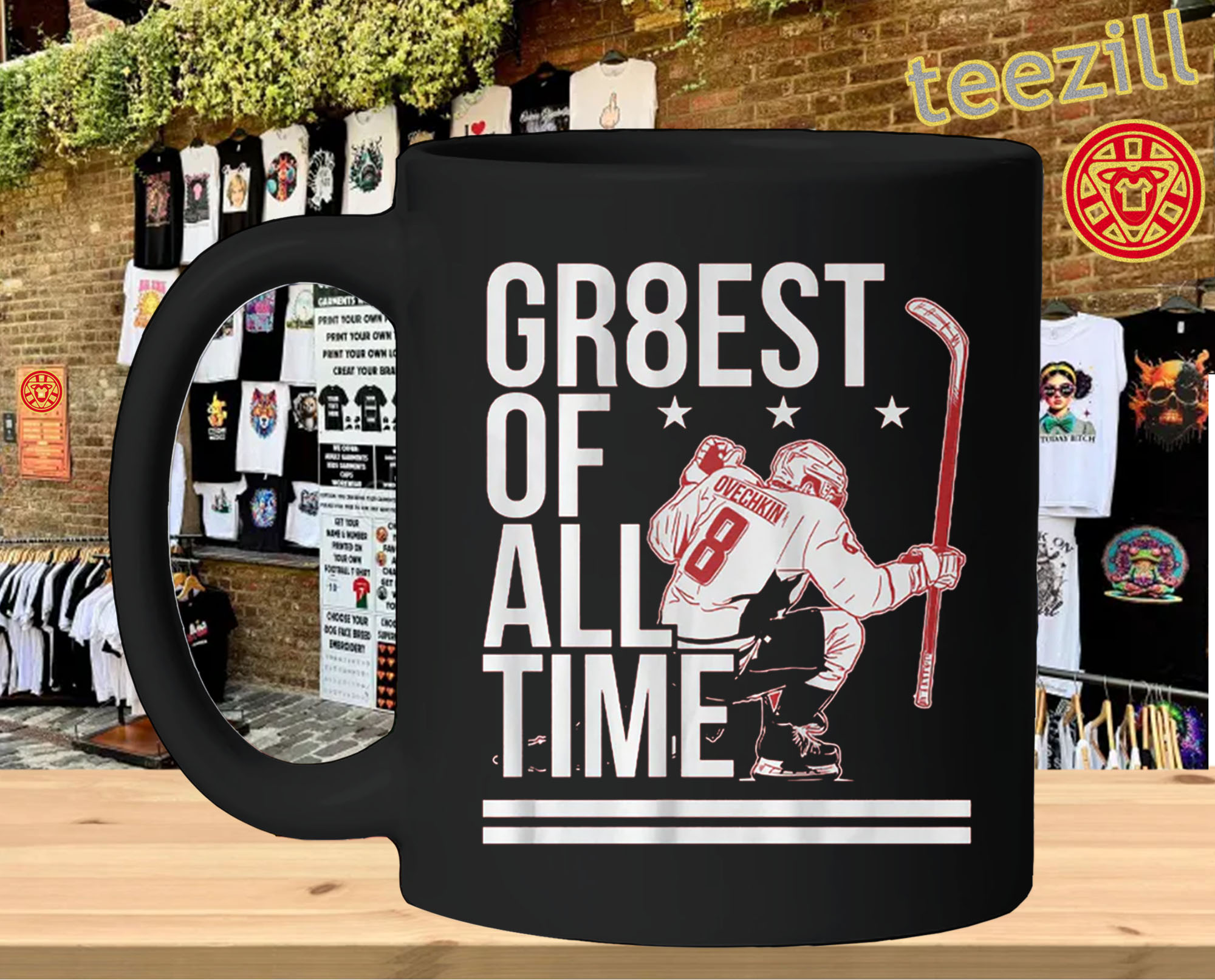 The Gr8est Of All Time DC Hockey GOAT Tee-mug-design